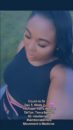 Couch to 5K Journey Day 3, Week 2 Complete 💪🏾💜 #5krunnerapp #fitnessjourney#workout #couchto5k