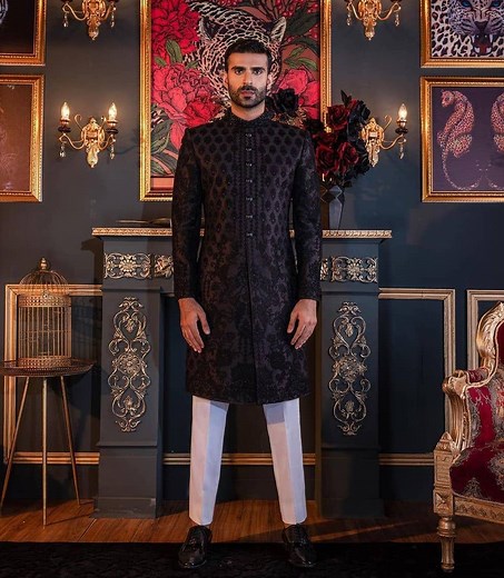50 Black Sherwani - A color for Royalty and Classy Men