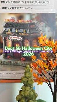 Dept56 2026 Halloween City #village #entertainment #villagelife #halloween #costume #shorts