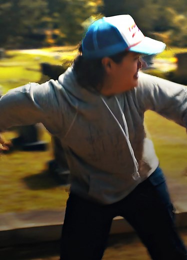 Dustin Henderson Scene from Stranger Things Season 4