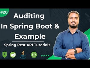 Auditing In Spring Boot Rest API & Example | Auditing example in Spring Boot Learn in one Video