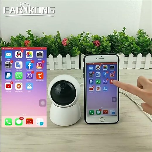 1080P HD Tuya WiFi Camera Home Burglar Security Alarm Camera Suppo