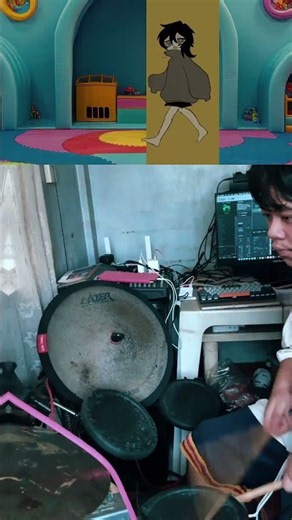 Miku's looping the rooms! #hatsunemiku #vocaloid #kasaneteto #drums #animation #backrooms