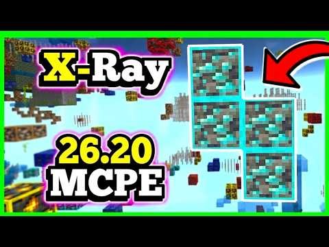🟢 X-RAY Para Minecraft PE v26.20! | Bedrock Windows 10 Y ANDROID | Sin Desactivar LOGROS