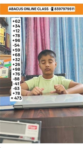 Abacus 🧮 Fast Calculation Video | Kid's Brain 🧠 Skills Development Program #kids #motivation #shorts