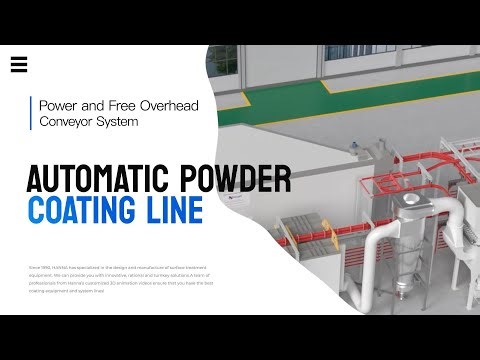 Saudi Firefighting Pipe Coating Line | 3D Simulation of Power & Free Conveyor System