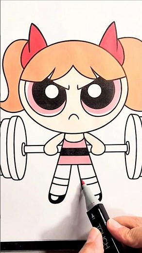 THE POWERPUFF GIRLS Coloring Page #Buttercup #coloring #powerpuffgirls #superheroes POWERPUFF GIRLS