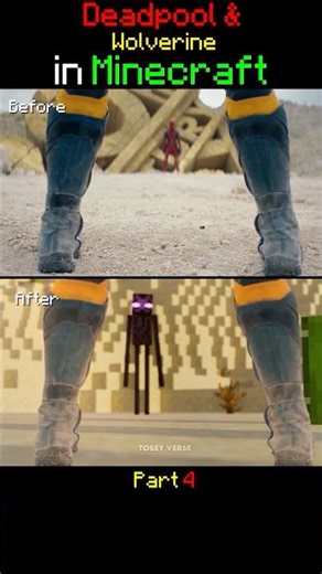 Deadpool and Wolverine in Minecraft Part 4 #minecraft #deadpool #shorts