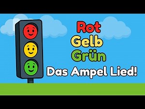 🚦 Rot, Gelb, Grün – Das Ampel-Lied für Kinder | Verkehr lernen mit Musik | Kinderlied deutsch