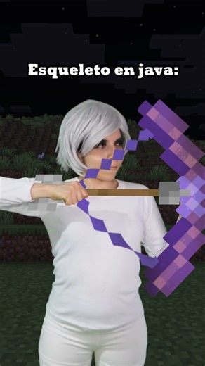 esqueletos en java #minecraft