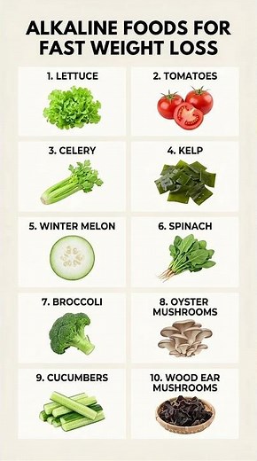 10 Alkaline Foods for Fast Weight Loss 🥬