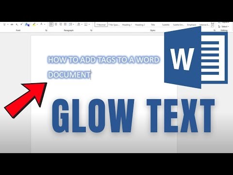 How to MAKE Your Text GLOW in Microsoft Word!