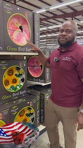 Glass Bird Baths available in our stores now! Come grab them while we still got them! #bird #nature #birdbath #birds #decor #home #spring #springtime | Carolina Pottery