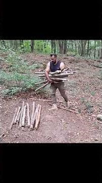 Solo Treehouse Night – Grilled Meat Wild Bear in the Forest 🌲🔥🐻