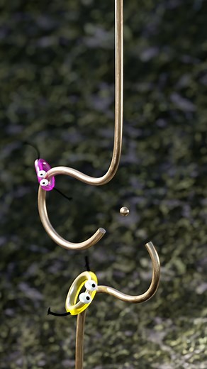 Colorful Jelly Rings Scream on Obstacles | 3DRstudio