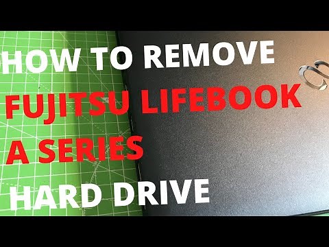Fujitsu Lifebook Series A Laptop Hard Drive Location - How To Remove & Replace