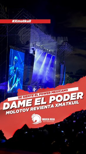 “DAME EL PODER”‼️ resuena el Centro de Espectáculos Montejo en #Xmatkuil 🎤🎶 en el concierto de #Molotov | Marea Roja - Noticias y Producción Multimedia