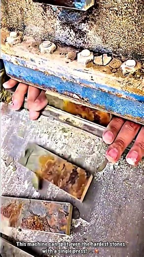 Natural Stone Splitting with Hydraulic Power