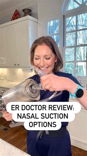 ER Doc+Mom | Baby-Proofing + CPR Training on Instagram: "SO many nasal suction options on the market - here’s what I like and don’t like about each. Options used in the video (plus others): Bulb: Innovo @drtalbotsmom Briggs (the standard blue bulb) Pros: cheap, commonly on the market, require only one hand CONS: the end can be a little skinny, which raises concerns that they could be pushed too far into baby’s nose), can’t do continuously (have to suction, move, and squeeze out buggers, and then