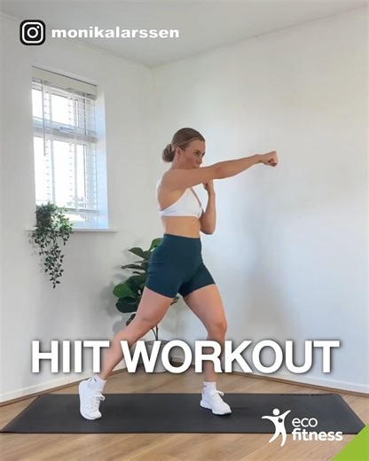 FULL BODY HIIT WORKOUT ✨ get yourself moving and sweating with this fun workout! Set your timer and do each exercise for 45 seconds with 15 seconds rest in between. Put some good music on and complete a couple of rounds for a full sweaty workout 🔥 Best wishes and greetings from the Eco Fitness Family! ❤️ #gymqueen #ecofitness #ecofitnessmevement #ecofitnessfamily . Our special Thanks for the video goes to: IG/ @monikalarssen ❤️ | Eco Fitness Gym Queen