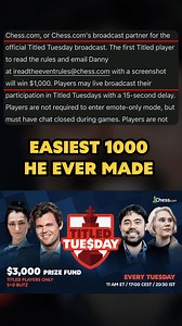 109K views · 359 reactions | Eric Rosen was the ONLY player to read through the rules  | Chess.com | Facebook