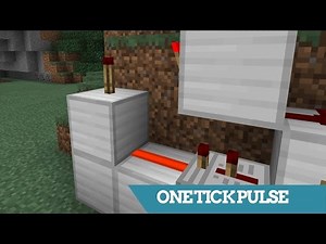 Minecraft | ONE TICK PULSE GENERATOR (Pistonless Design) | Redstone Tutorial