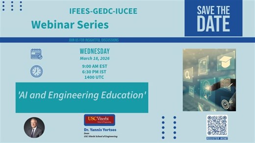 IFEES GEDC IUCEE Webinar: AI and Engineering Education | IFEES - International Federation of Engineering Education Societies