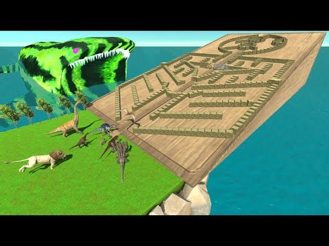 NEW MAZE UPHILL CONCEPT! - RUN FROM LION TO UNLOCK WATERMELON BLOOP - SANBOX // ARBS