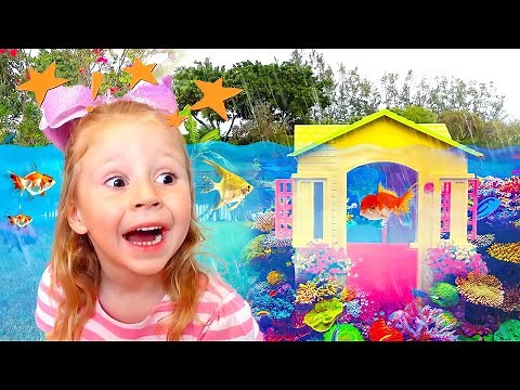 Stacy y papá compraron una nueva casa para niños