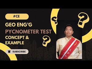 Geotechnical Engineering: Pycnometer Test Concept and Example
