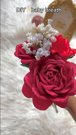 DIY Gypsophila / how to make baby’s breath #shorts #diy #flowers