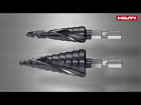 金属母材の穴あけに－ヒルティ充電式ドリルドライバーSF 6H-22とステップドリルビット