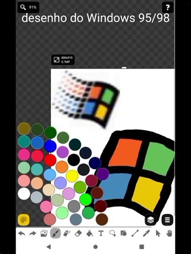 desenho do Windows 3.0/95/98 #desenho #humor