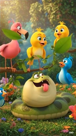 a lazy snake story #animals #animalstory #kids #cartoon #animation #youtubeshorts #shorts