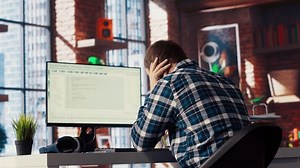 Software Developer Computer Waiting Code Finish Stock Footage Video (100% Royalty-free) 3672835545 | Shutterstock