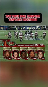 2002 Super Bowl Champions Tampa Bay Buccaneers