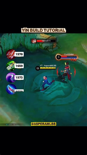 YİN TUTORİAL BUİLD | #yin #tutorial #mlbb