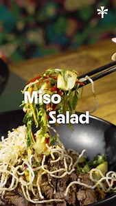 Introducing Banana Tree’s new Miso Salads😍 - A punchy salad mix of sweet, sour and zing with your choice of Salmon, Steak or Chicken. Rocket topped with crispy vermicelli noodles, drenched in a rich, umami-packed soya miso dressing🤤 A bold, flavour-packed journey you won’t want to miss! Now available to dine in, click and collect and on delivery. So, what are you waiting for?🥗 | Banana Tree