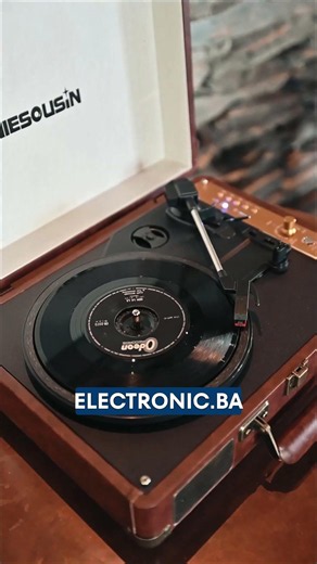 Retro Bluetooth gramofon u koferu sa zvučnicima GM-206BT