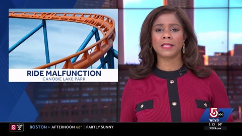 Rollercoaster stuck with riders aboard at Canobie Lake Park