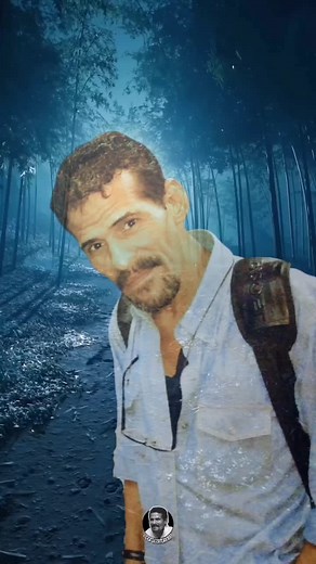 Eerie Forest Scene in Blue Light: Alone in Nature