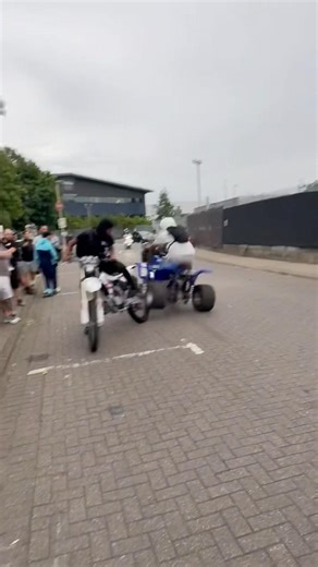 BANSHEE CRASHES INTO DIRTBIKE🤣 #dirtbike #yz125 #banshee350 #bikecrash #funnyfails #memesvideo