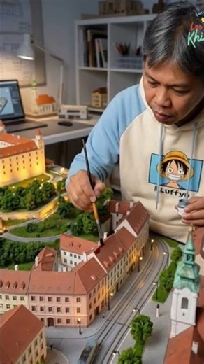 "Diorama Bratislava Old Town with Bratislava Castle, Slovakia 🇸🇰"