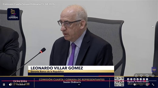 #RELEVANTELeonardo Villar, gerente del Banco de la República, inicia su presentación en el debate de control político al que fue citado por el Congreso, tras el choque con el Gobierno por la subida de las tasas de interés.@BancoRepublica