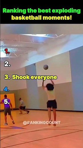 Ranking the best exploding basketball moments! #shorts #funny #rankingmoment