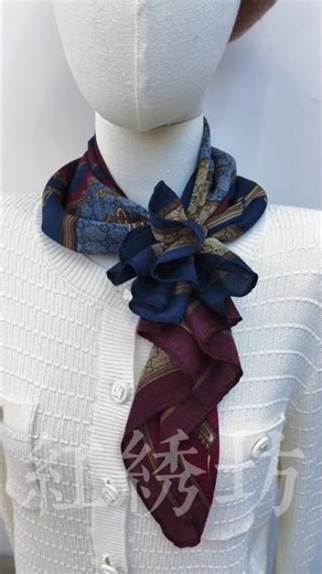 Master the Art of the Scarf Flower Simple Tutorial