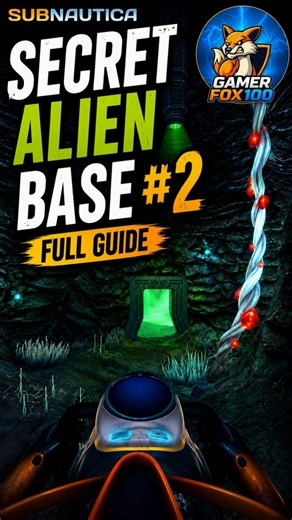 Subnautica Secret Alien Base #2 Location Guide #shorts #subnautica #gaming
