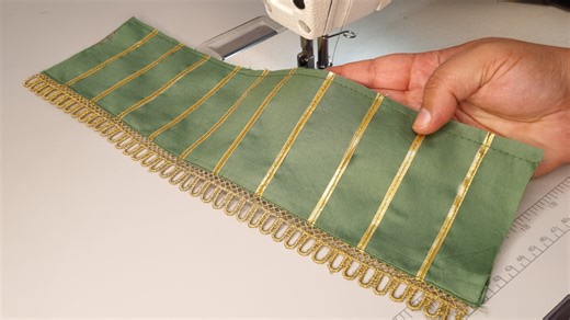 2.7M views · 19K reactions | Make this Stylish Design for Trouser and sleeves using easy sewing tips tricks/ Learn clever sewing tips and tricks with Knotty Stitches #sewing #stitching #sewingtipsandtricks #sewinghacks #sewingtips #kurti #neckdesign | Knotty Stitches | Facebook