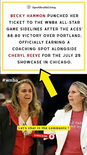 Becky Hammon Clinches WNBA All-Star Coaching Spot After Aces Victory #wnba #viral #news #sportnews