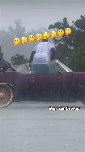 #1 For Sales & Classifieds ®️ on Instagram: "Hmmmm wonder if it worked when he left that morning?? Inbox to sell your items @mr.calibroker #daytonwitewheels #rain #noworkingvert #bigrim"